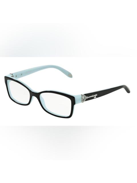 Tiffany & Co. Tiffany Co. TF 2064-B Rhinestone Heart Key Rectangle Eyeglasses Frames Robin Egg