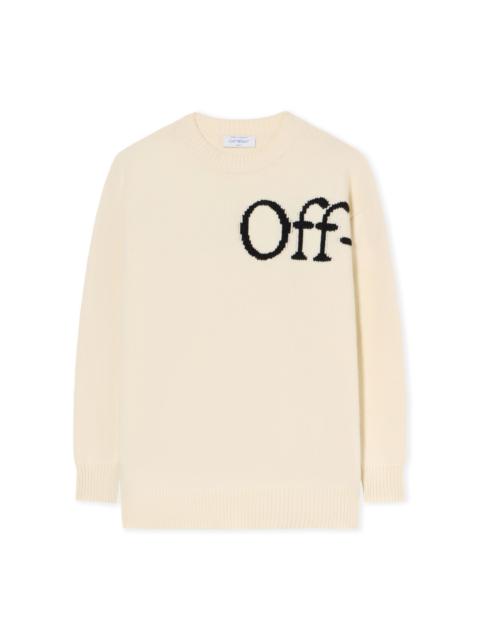 Off-White Bookish Logo Knit Sweater