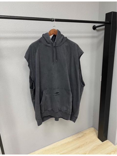BALENCIAGA Balenciaga 3B Embroidered Sleeveless Hoodie