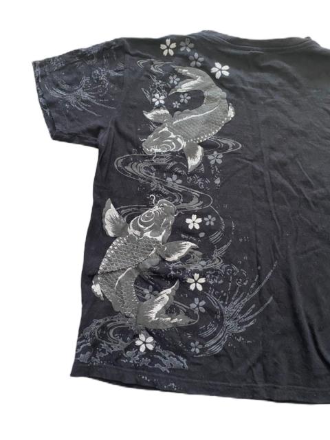 Other Designers VINTAGE SUKAJAN T-SHIRT KOI FISH DESIGN