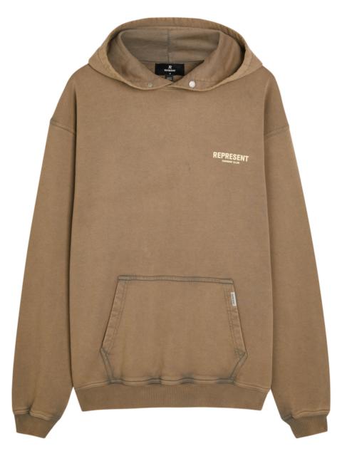 REPRESENT Represent Owners' Club Logo Hooded Cotton Sweatshirt