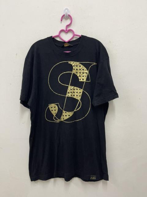 Other Designers Rare Vintage SEAN JOHN SJ Spell Out Big Logo Royal Tee