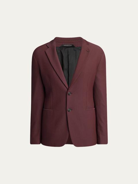 GIORGIO ARMANI Men's Rice Stitch Two-Button Sport Coat
