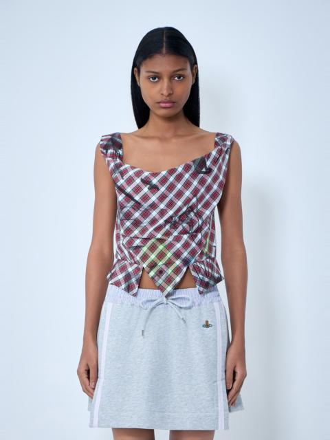 Vivienne Westwood Asymmetric Plaid Top