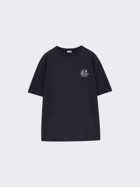 Loewe Loose Fit T-shirt Navy Blue