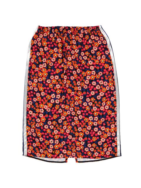 Marni Ladies Floral-print Straight Skirt
