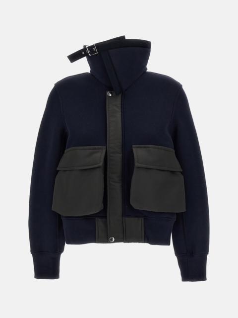 sacai Sacai Women Sponge Sweat Hybrid Blouson