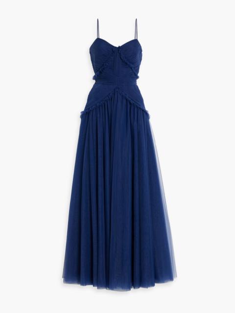 Other Designers Pleated tulle gown