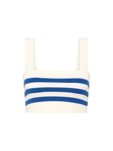 POSSE Ari Crop Top Blue Stripe