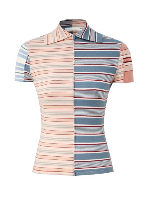 Zimmermann REBELLION SPLICED STRIPE POLO