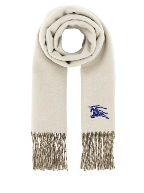 Burberry Ivory cashmere reversible scarf