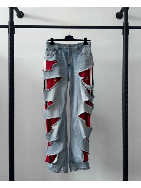 BALENCIAGA Balenciag ripped straight-leg jeans XS