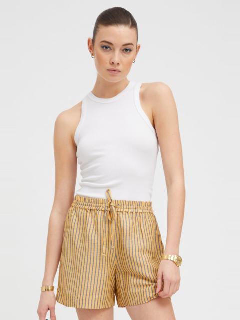 SPRWMN WHITE RIB RACER TANK