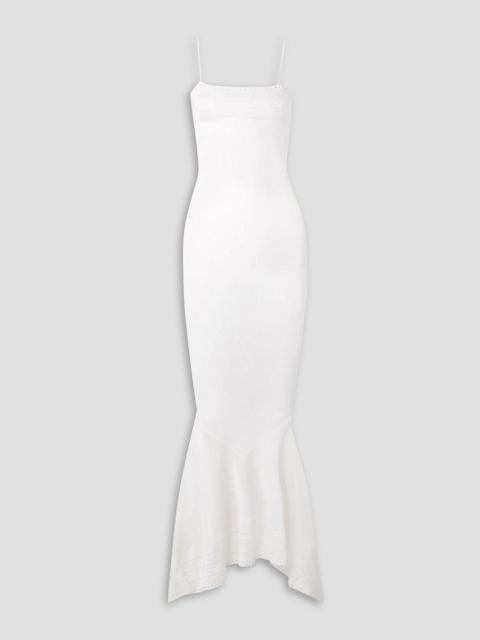 ALEXANDRE VAUTHIER Perforated stretch-knit gown
