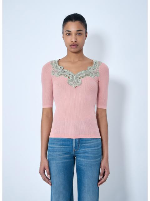 Chloé Chloé Women Embroidered Neckline Knit Top