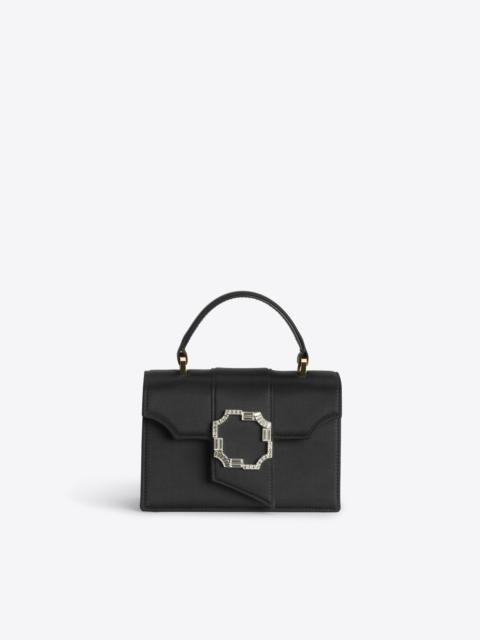 MALONE SOULIERS Audrey Black Satin Mini Handbag