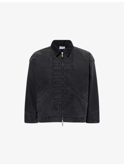Rhude Logo-Embroidered Denim Jacket