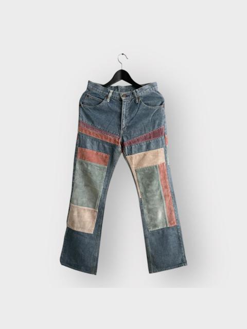 Japanese Brand - STEAL! 1990s Hysteric Glamour Asymmetrical Patchwork Jeans