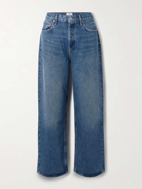 Low Slung Baggy boyfriend jeans Mid denim