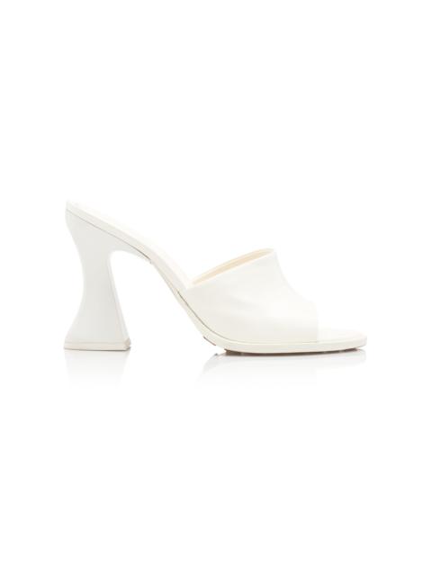 Bottega Veneta Cha-Cha Vinyl Sandals white