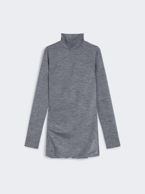 Sportmax Fluid jersey high-neck dress - MEDIUM GREY