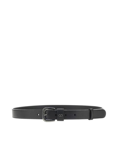 Valentino MINI VLOGO SIGNATURE LEATHER BELT