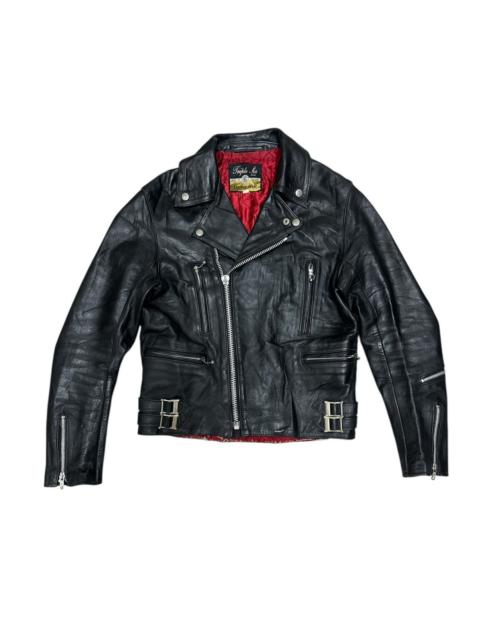 Other Designers VINTAGE TRIPLE SIX 666 ENGLAND BIKER LEATHER JACKET SIZE 34