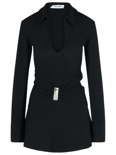 THE ATTICO The Attico Viscose Blend Mini Dress Black