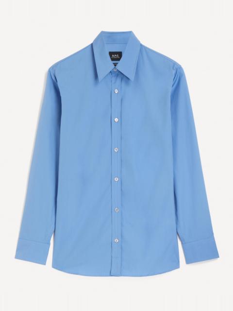 A.P.C. Brodé Pale Blue Casual Shirt
