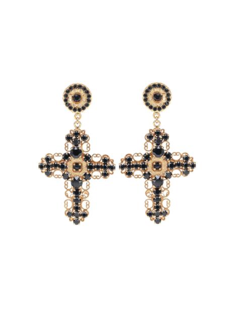 Dolce & Gabbana Crystal clip-on earrings