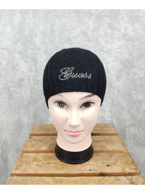 Other Designers Guess Glitter Black Beanie Hat