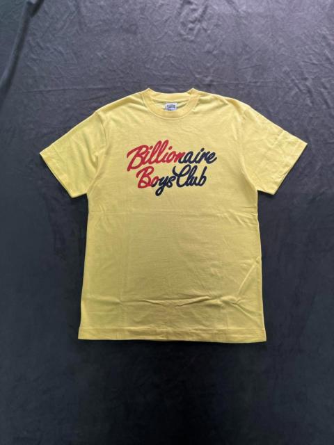 BILLIONAIRE BOYS CLUB Rare Billionaire Boys Club BBC Flip Script T-Shirt Yellow L
