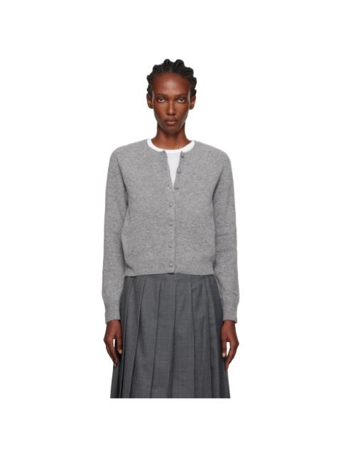 NOTHING WRITTEN Gray Diene Round Cardigan