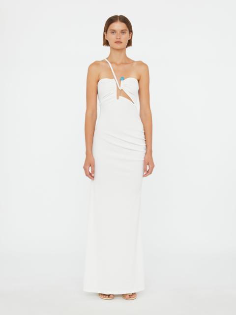 CHRISTOPHER ESBER Crystal Pin Cutaway Cami Dress