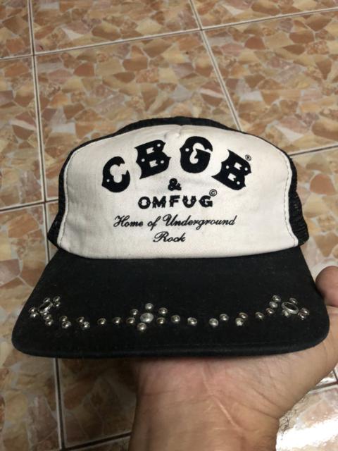 Other Designers Vintage - CBGB & OMFUG RHINOSTONE CLASSIC LOGO MESH CAP