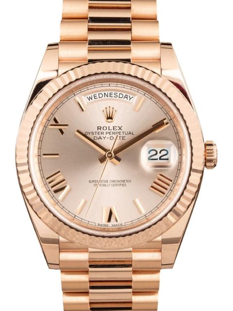 ROLEX Pre-owned Rolex Day-Date 40 ref 228235 18k Rose Gold