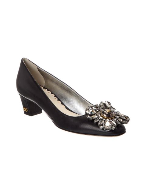 Valentino Valentino Bow 45 Leather Pump