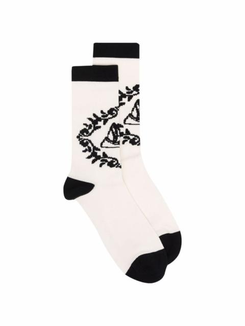 HENRIK VIBSKOV NAPKIN SOCKS FEMME - WHITE NAPKIN