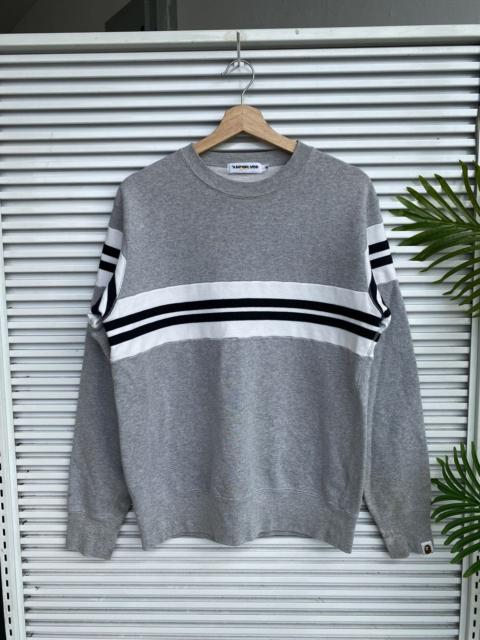 A BATHING APE® Bape Striped Crewneck