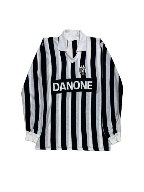 Other Designers Vintage - Rare Vintage Jersey 90S Juventus Danone Stripes Longsleeve