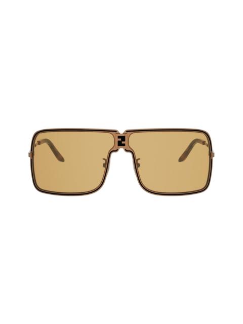 FENDI Fendi Fe40195u Fendiness 45e 45e Marrone Bronzato Sunglasses