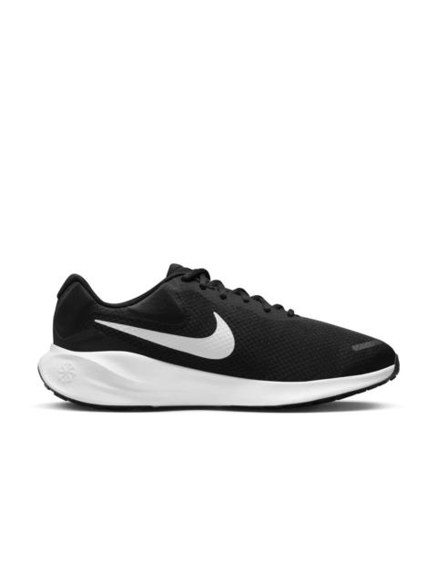 Nike Revolution 7 "Black/White" Men's Wide Running Shoe