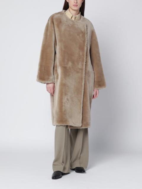 TOTEME Amber beige shearling coat