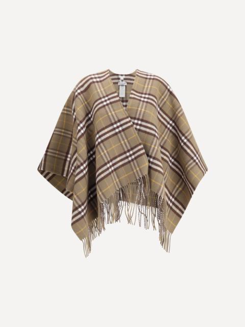 Burberry Wool and cashmere Check Cape