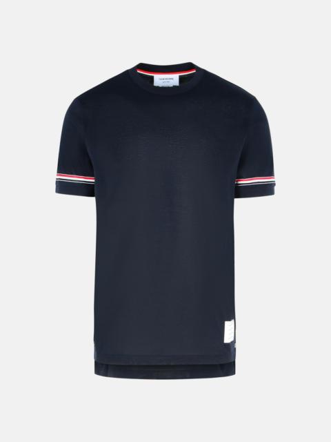 'CUFF' NAVY COTTON T-SHIRT