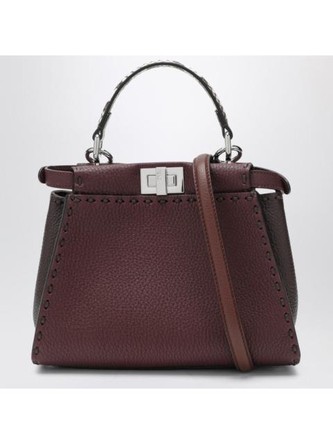 FENDI Fendi Burgundy And Brown Peekaboo Mini Bag Women
