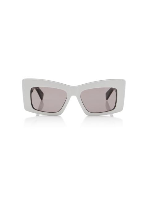 GUCCI Square-Frame Acetate Sunglasses black/white