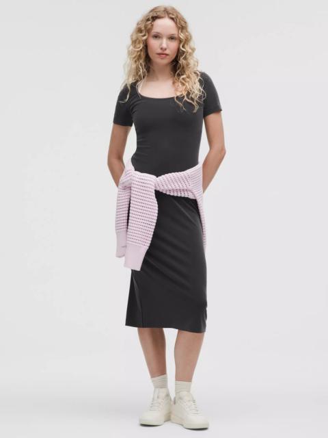 lululemon Drapey Softstreme Scoop-Neck Midi Dress