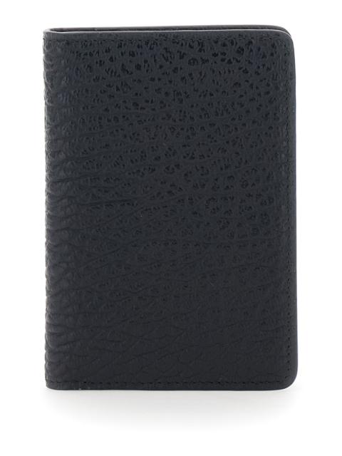 Maison Margiela Maison Margiela Women Wallet With Four Stitches On The Back In Black Leather For Women
