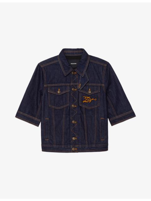 Zadig & Voltaire Kyo Patch-Pocket Denim Jacket